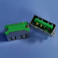 USB2.0 沉板4P大电流 绿色胶芯 AM大电流沉板铁壳