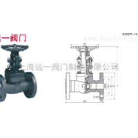 美标锻钢法兰闸阀AZ41H/W/Y-150LB