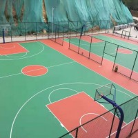 陕西金格体育全天候塑胶篮球场纯硅PU塑胶球场