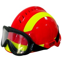 梅思安F2 XTREM红黑色眼罩防爆手电欧式消防救援头盔
