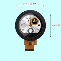 2.1寸圆形TFT彩屏16/18位RGB接口可配套电容触摸