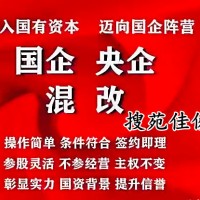 民企参股国企子公司混改合资成立公司