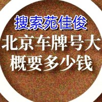 公司名下北京小客车号牌指标买卖价格