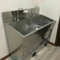 新瑞不锈钢洗手池一体化洁净水池无缝防污易清洁洗手台