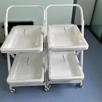 高分子二层小推车配透明盖子