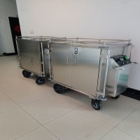 304不锈钢材质污物下送车封闭式无菌设计