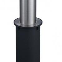 华智技术学校出入口安全防护可移动升降柱