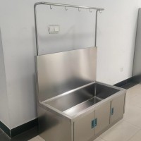 不锈钢带柜体拖把池一体式洗拖布池墩布池