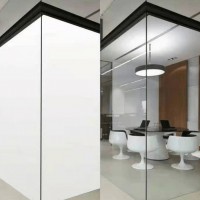 电控变色隐私膜 智能调光玻璃 定制办公室隔断 透光率高