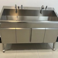 不锈钢洗手池 单双水槽医院操作台可定制
