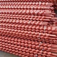 麻花钻杆 矿井高密度探水用 煤矿螺旋钻探杆